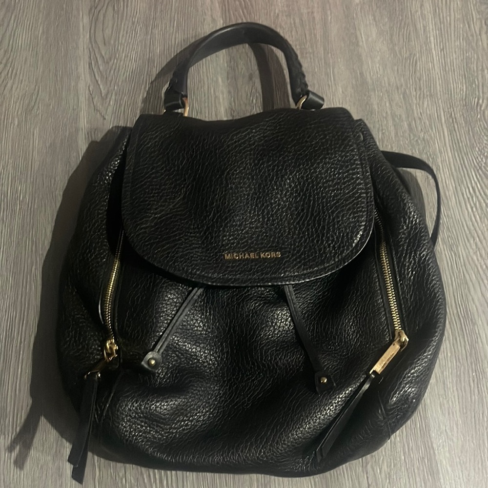 Michael kors leather backpack